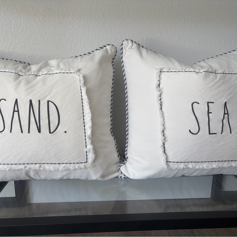 Rae Dunn Sand and Sea Decorative Pillows